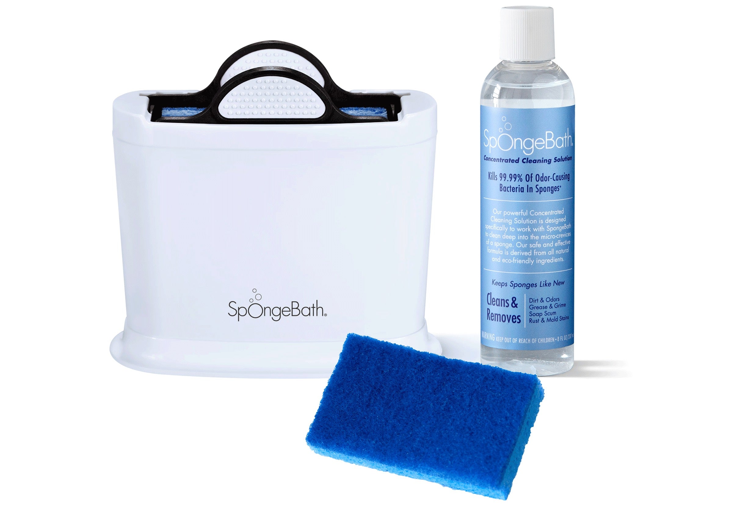 SpongeBath Deep Cleaning Sponge Holder – Starter Kit (2 Month Supply)