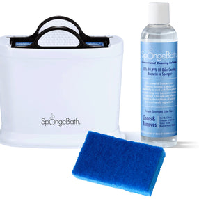 SpongeBath Deep Cleaning Sponge Holder – Starter Kit (2 Month Supply)