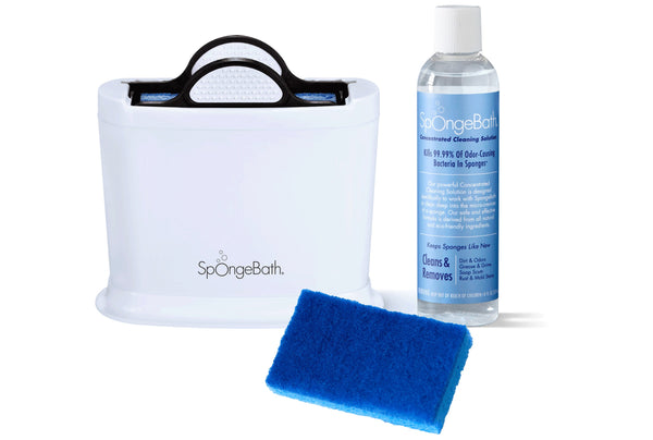 SpongeBath Sponge Cleaner & Holder Starter Kit