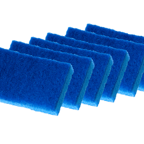(6 Sponges) SpongeBath Premium Cellulose Scrubber Sponges - Blue