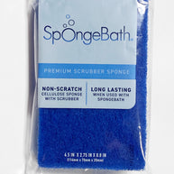 (6 Sponges) SpongeBath Premium Cellulose Scrubber Sponges - Blue